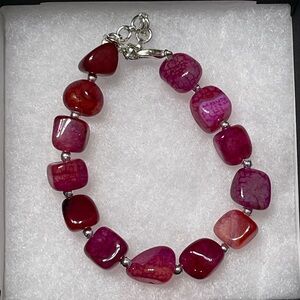 NWOT Semi-Precious Ruby bracelet|Healing Energy |Gift|Thanksgiving|Natural Stone
